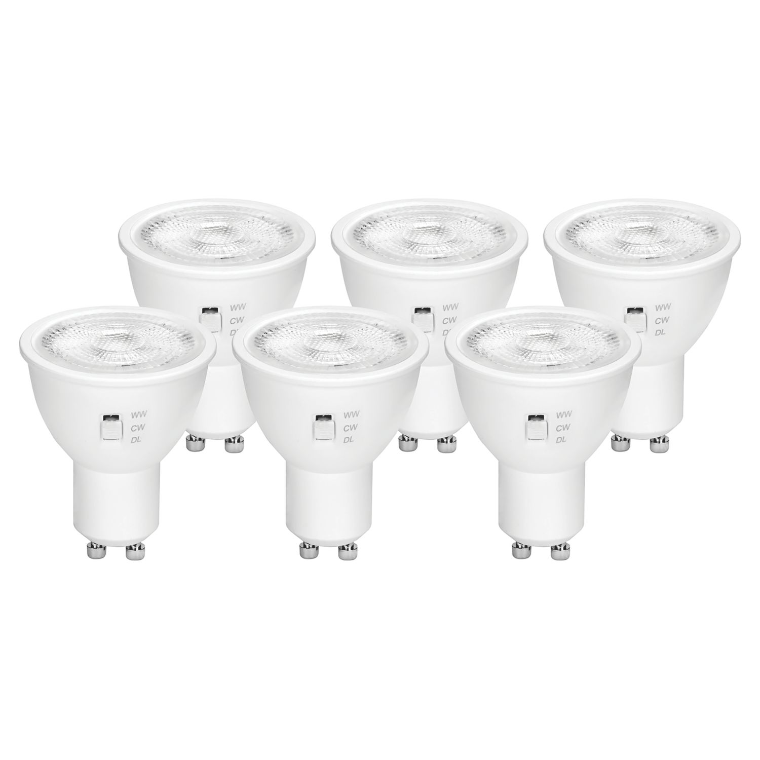 4lite GU10 LED Light Bulb 610lm 6W 6 Pack (297CJ)