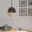 Eglo Callow Pendant Light Black / Brown