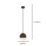 Eglo Callow Pendant Light Black / Brown