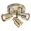 Knightsbridge  Round 3-Light Triple GU10 Ceiling Spotlight Antique Brass