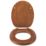 Croydex Davos  Toilet Seat Pine Antique