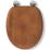 Croydex Davos  Toilet Seat Pine Antique