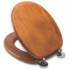 Croydex Davos  Toilet Seat Pine Antique