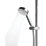 Aqualisa Visage HP/Combi Rear-Fed Chrome Thermostatic Smart Shower with Bath Overflow Filler