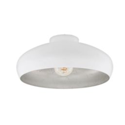 Eglo Mogano Ceiling Light White/Silver