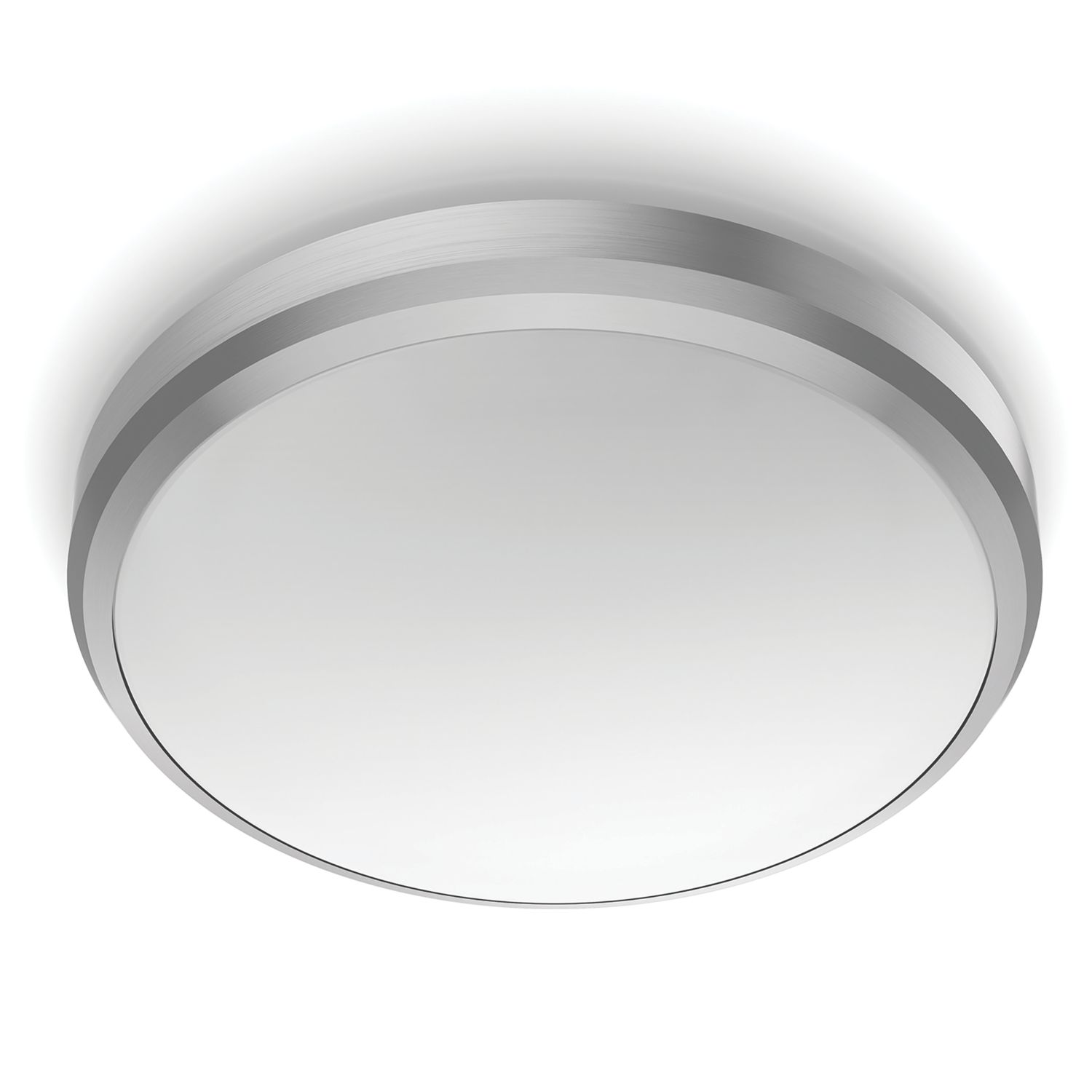 Philips BALANCE CL257 LED Moisture Resistant Ceiling Light Nickel 6W 600lm (297RK)
