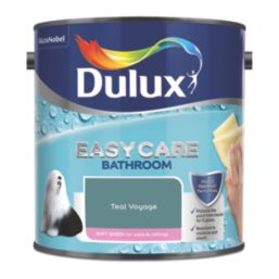 Dulux Easycare 2.5Ltr Teal Voyage Soft Sheen Emulsion Bathroom Paint