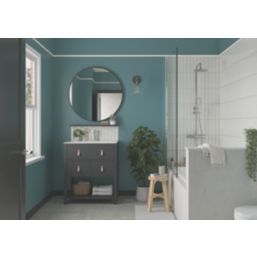 Dulux Easycare 2.5Ltr Teal Voyage Soft Sheen Emulsion Bathroom Paint ...