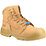 Hard Yakka Legend Metal Free  Lace & Zip Safety Boots Wheat Size 6