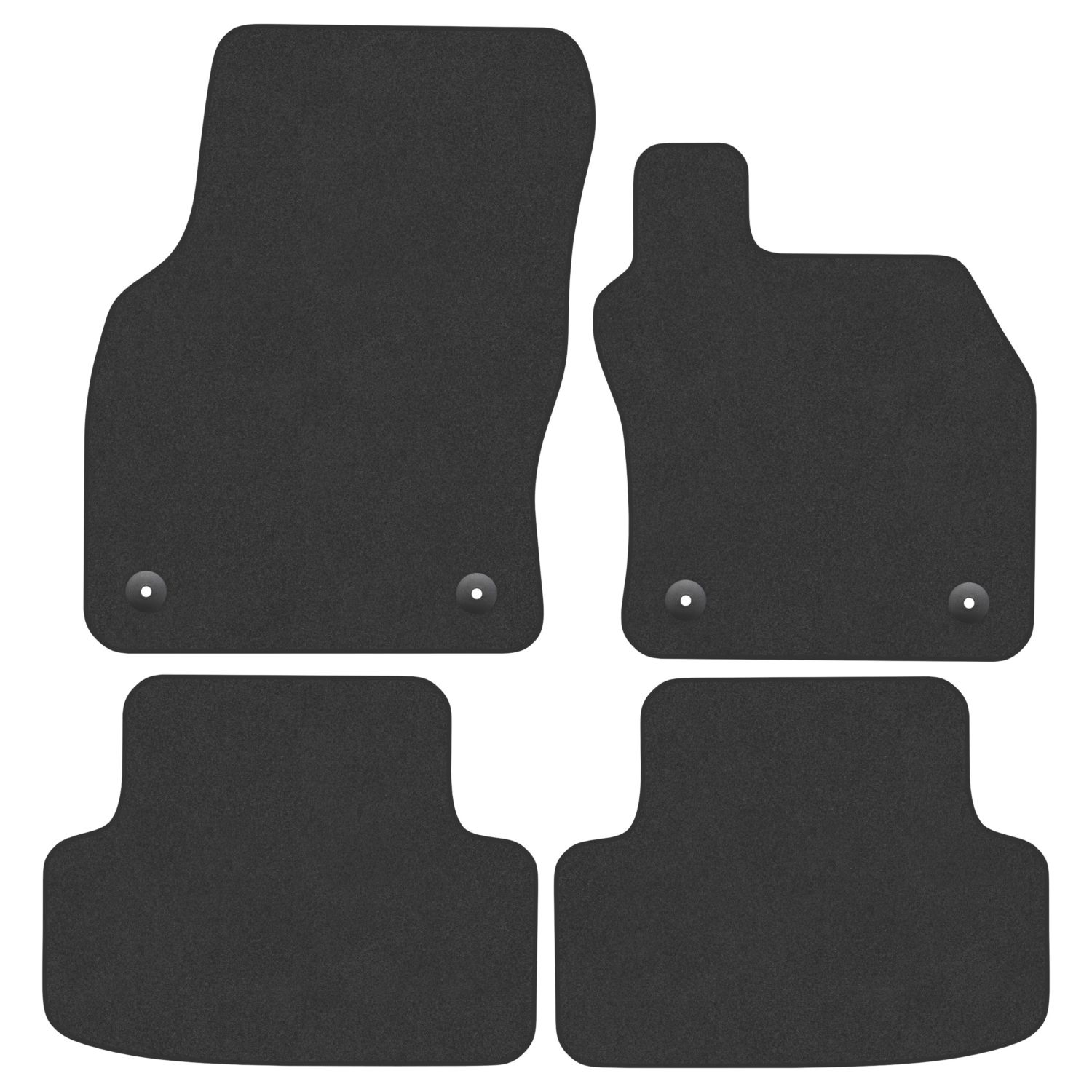 Car Mat Co. SEAT Leon 2013 - 2020 Carpet & Rubber Car Mats 4 Piece Set (297VV)