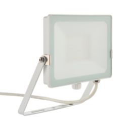 Saxby Salde Outdoor LED Floodlight Matt White 50W 4000lm