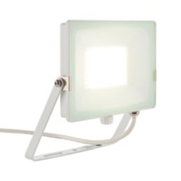 Saxby Salde Outdoor LED Floodlight Matt White 50W 4000lm