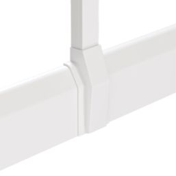 Marshall Tufflex  Mini Skirting Trunking Adaptors 75mm x 20mm 2 Pack