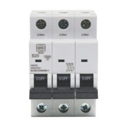 MK Sentry  20A 3-Pole B Curve 3-Phase MCB