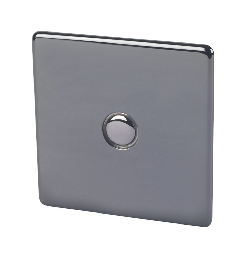 Crabtree Platinum 1-Gang 1-Way  Dimmer Switch  Black Nickel