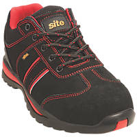 Site Coltan   Safety Trainers Black / Red Size 7