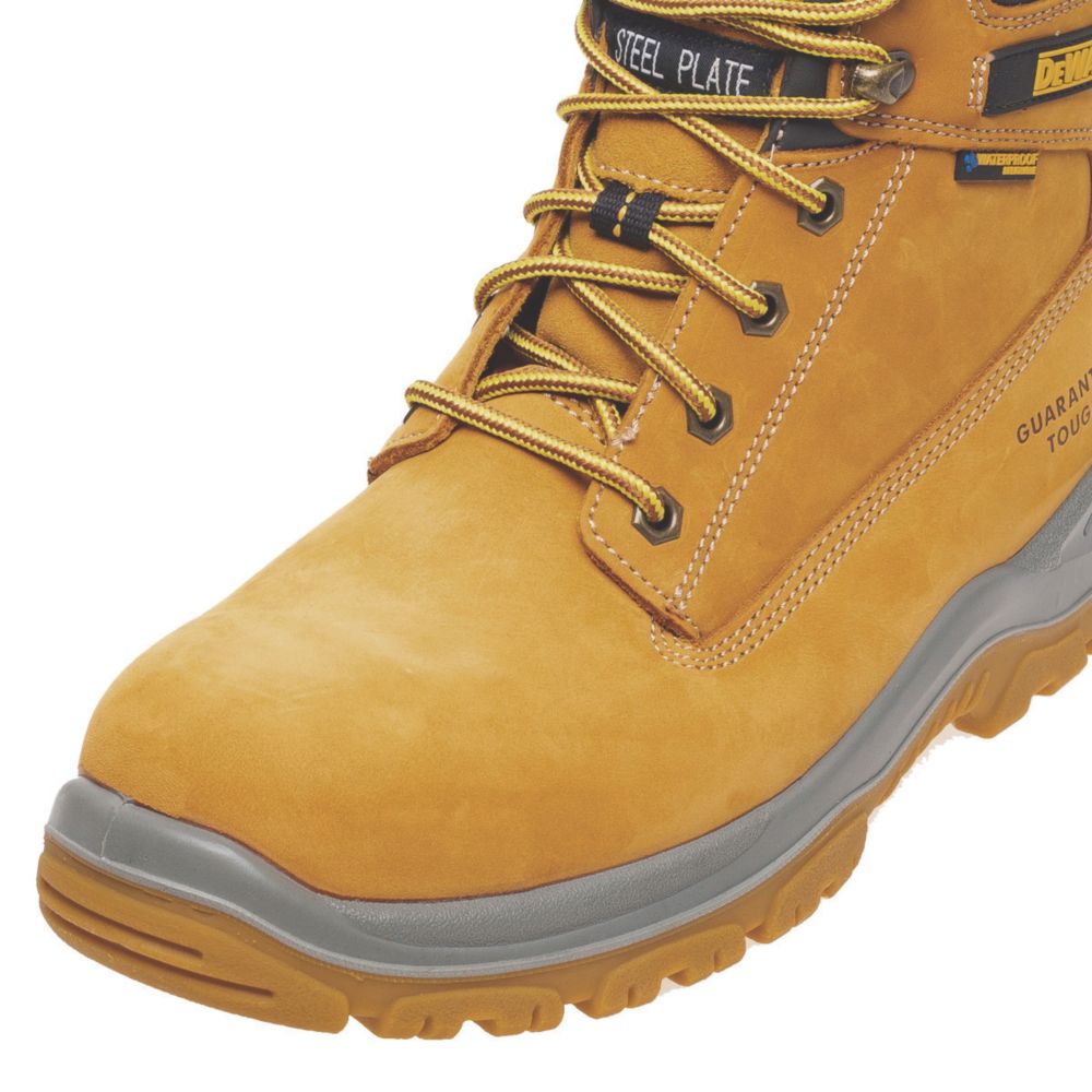 DeWalt Titanium Size 9 Honey Waterproof Steel Toe Cap Safety Boots Screwfix