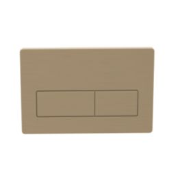 Dual Water-Saving Low Volume Flush Rectangular Flushing Plate Brushed Brass