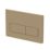 Dual Water-Saving Low Volume Flush Rectangular Flushing Plate Brushed Brass