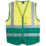Pro RTX High Visibilty Executive Waistcoat Yellow / Paramedic Green 2X Large 52" Chest