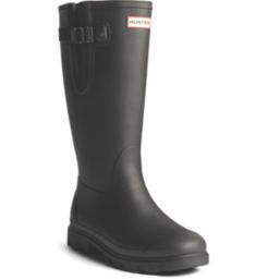 Hunter Field Downpour  Size 4 Womens Black Non Safety Wellies