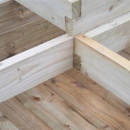 Forest Caledonian Tiered Garden Planter Natural Timber 900mm x 900mm x 588mm