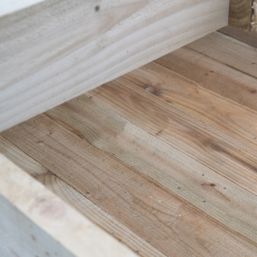 Forest Caledonian Tiered Garden Planter Natural Timber 900mm x 900mm x 588mm