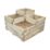 Forest Caledonian Tiered Garden Planter Natural Timber 900mm x 900mm x 588mm