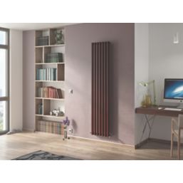 Ximax Fortuna 1800mm x 526mm 3795BTU Black / Copper Vertical Designer Radiator