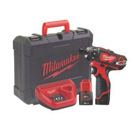 Milwaukee M12 BD-202C 12V 2 x 2.0Ah Li-Ion RedLithium  Cordless Sub-Compact Screwdriver