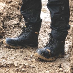 DeWalt Titanium Safety Boots Black Size 13 - Screwfix