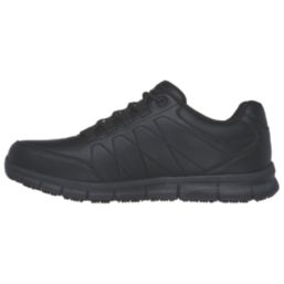 Skechers Nampa Osil Size 9  Black  Slip-On Occupational Work Shoes