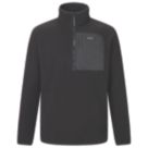 Regatta Frankie Borg Half Zip Fleece Black/Black  X Large 43-44" Chest