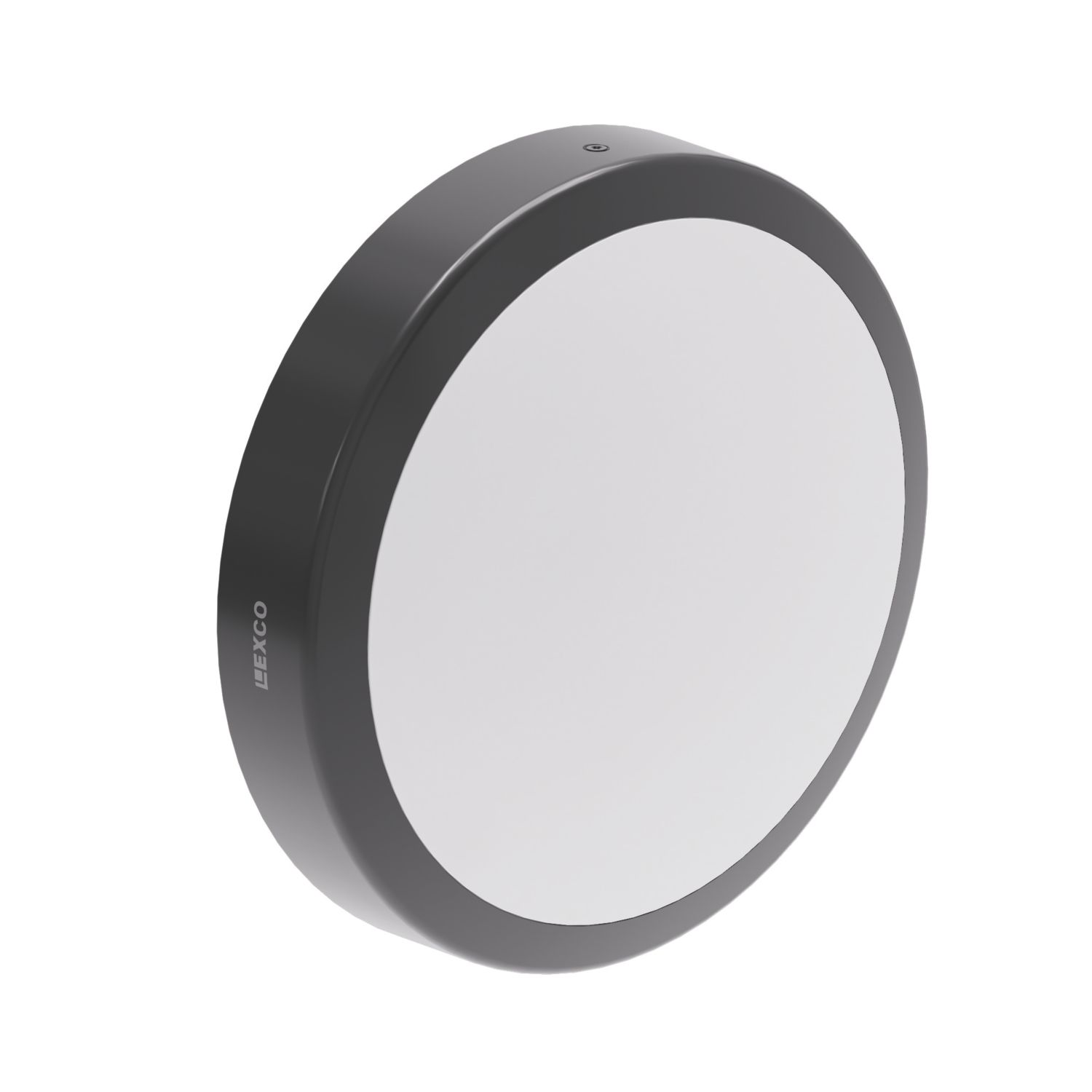 Lexco Pegasi Outdoor Round LED Bulkhead Light With Microwave Sensor Black 17W 1200-1900lm (298RE)