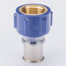 Wavin Tigris  Multi-Layer Composite Press-Fit Adapting Female Couplers 0.75" x 20mm 10 Pack