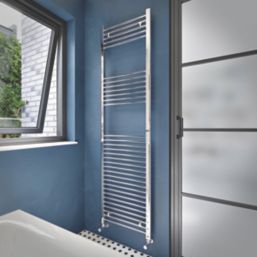Flomasta 1800mm x 500mm 1750BTU Chrome Flat  Towel Radiator