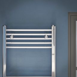 Flomasta 1800mm x 500mm 1750BTU Chrome Flat  Towel Radiator