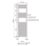 Flomasta 1800mm x 500mm 1750BTU Chrome Flat  Towel Radiator