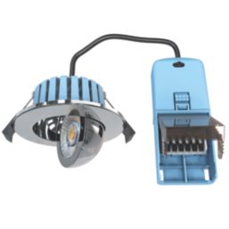 Spa Eden Adjustable  Fire Rated LED Downlights Chrome 7W 700lm 4 Pack