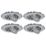 Spa Eden Adjustable  Fire Rated LED Downlights Chrome 7W 700lm 4 Pack