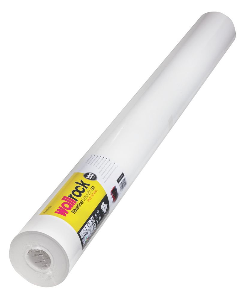 Wallrock White Fibreliner Wallpaper 1000mm x 20m