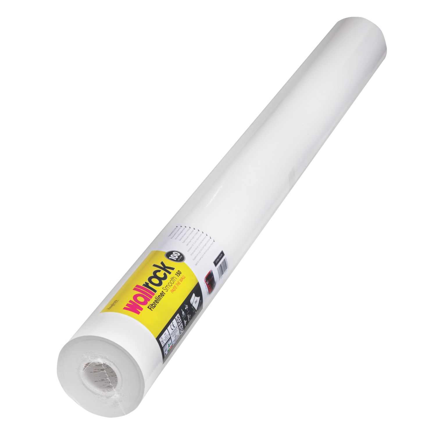 Wallrock White Fibreliner Wallpaper 1000mm x 20m (298VT)