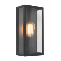 Zink Minerva Outdoor Wall Box Lantern Black