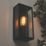 Zink Minerva Outdoor Wall Box Lantern Black