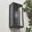 Zink Minerva Outdoor Wall Box Lantern Black
