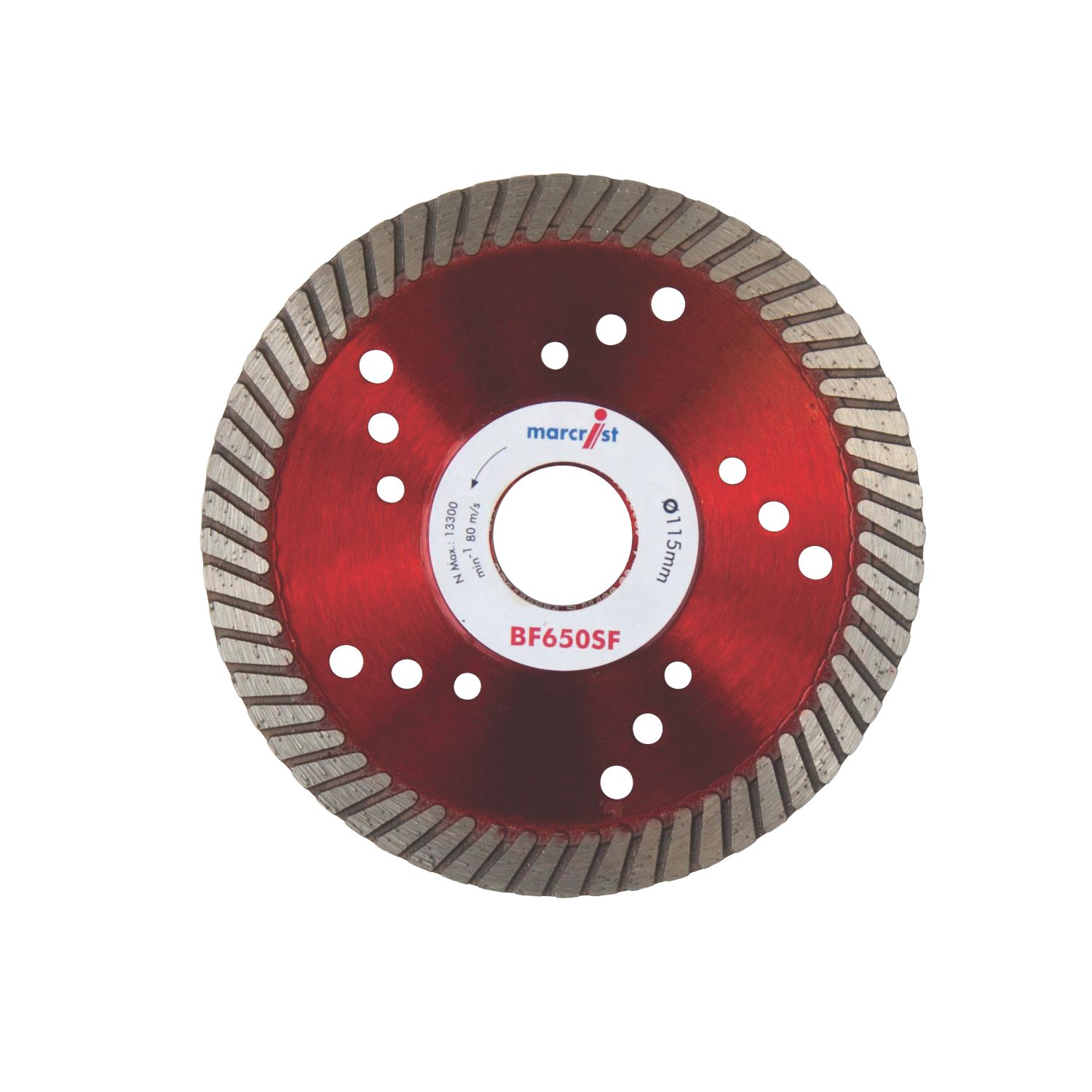 Marcrist BF650SF Multi-Material Turbo Diamond Blade 115mm x 22.2mm (29970)