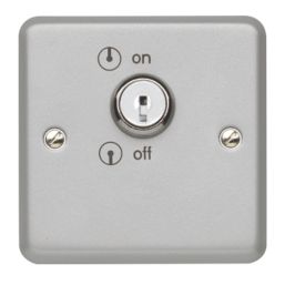MK Metalclad Plus 20A 1-Gang DP Metal Clad Key Switch