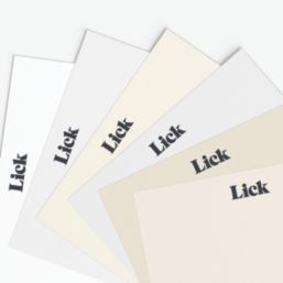 LickPro  White Peel & Stick Paint Samples 6 Pack