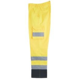 Pro RTX High Visibilty  Personalised Cargo Trousers Yellow 30" W 33" L
