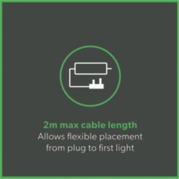 4lite Hampton Rectangular LED Silver Under Cabinet Lights Without Bezel 11W 170lm 3 Pack